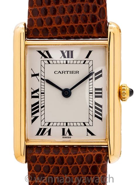 original cartier tank watch|pre owned cartier tank watches.